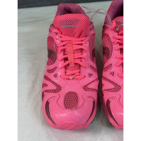 Saucony Grid‎ Azura 2000 Triple Neon Pink Rose S70774-4 Men sz 10.5 Unisex - Picture 5 of 16